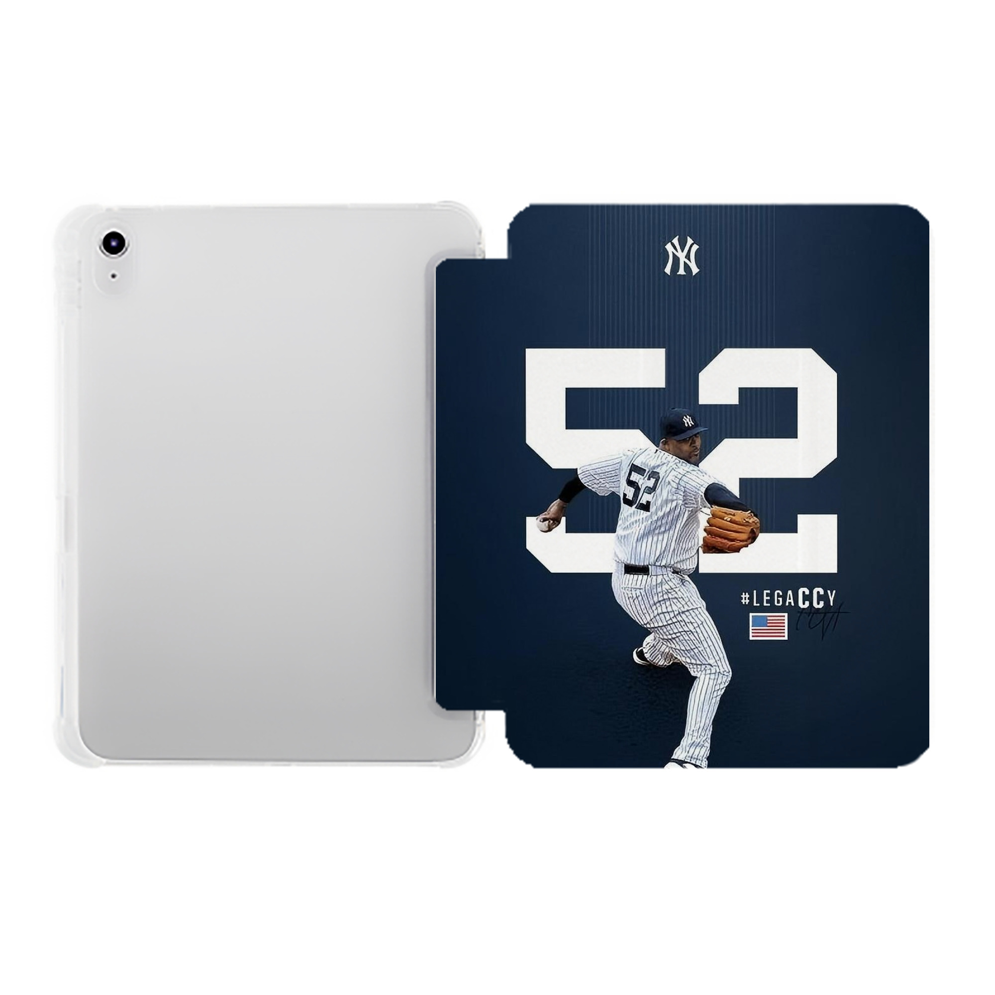 CC Sabatnia 22 Premium Tri-Fold PU Leather & Silicone IPad Case With Pencil Slot – Fits 9.5,10.5,10.9 – Adjustable Stand, Slim, Protective